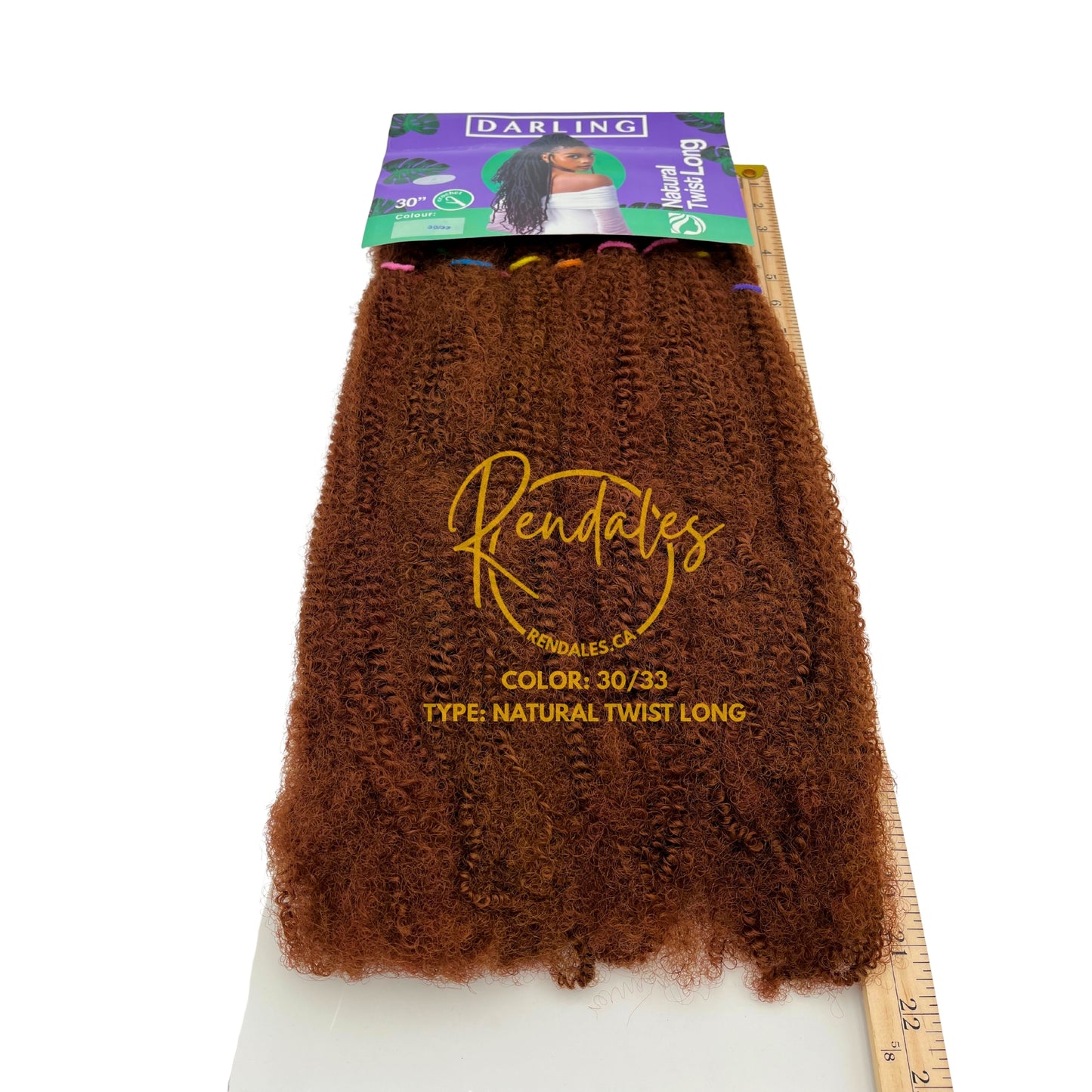 Darling Natural Twist Long, 30", 120g