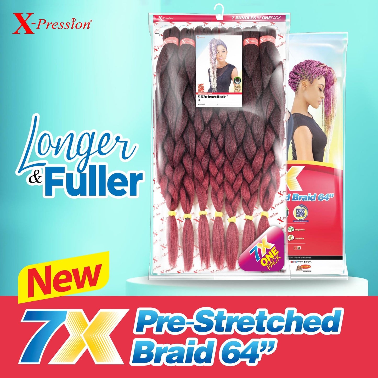 X-Pression Pre-stretched Braid 3X