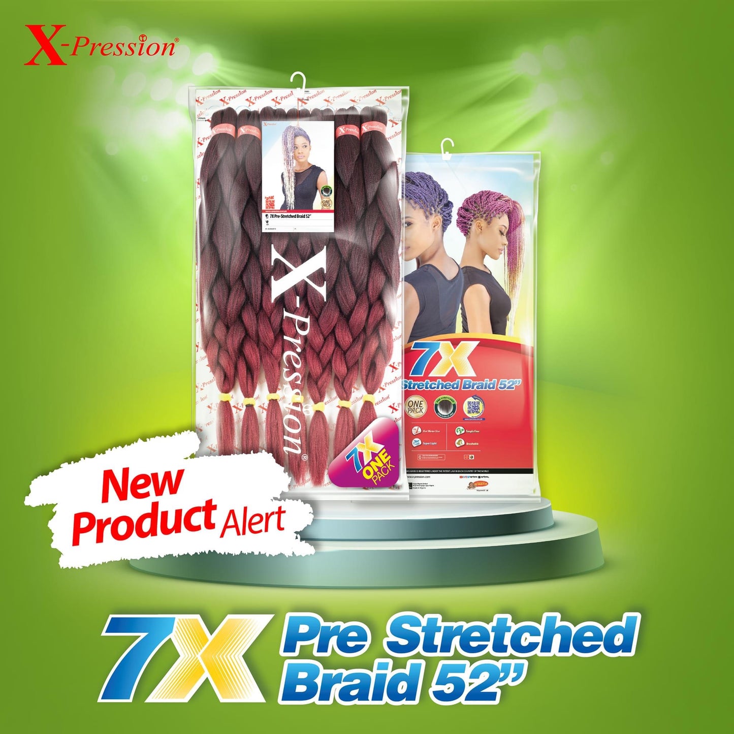 X-Pression Pre-stretched Braid 3X
