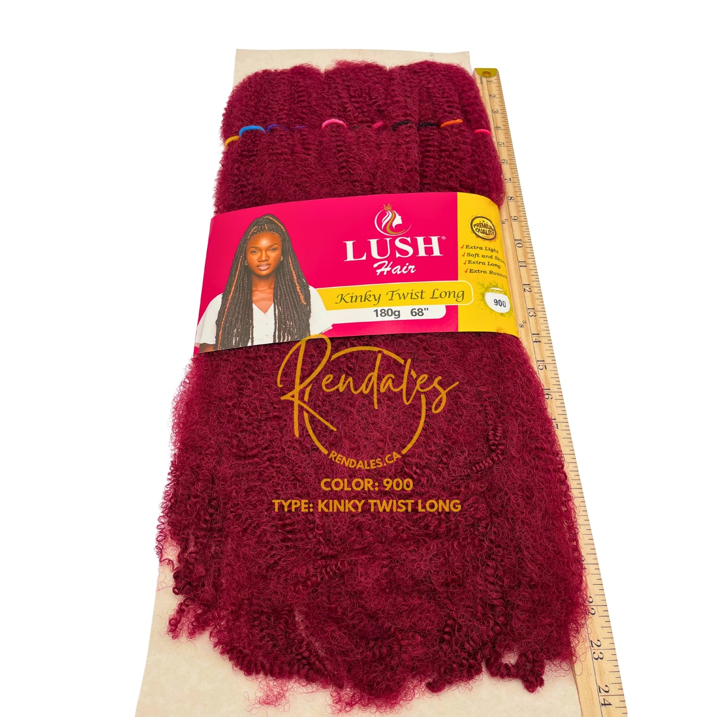 Lush Hair Kinky Twist Long, 68", 180g