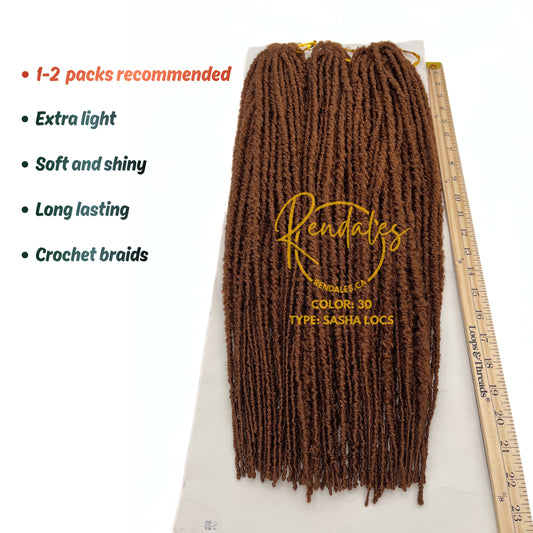 Lush Hair Sasha Locs, 22", 360g