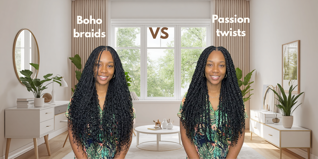 Boho Braids vs. Passion Twists: What’s the Difference?