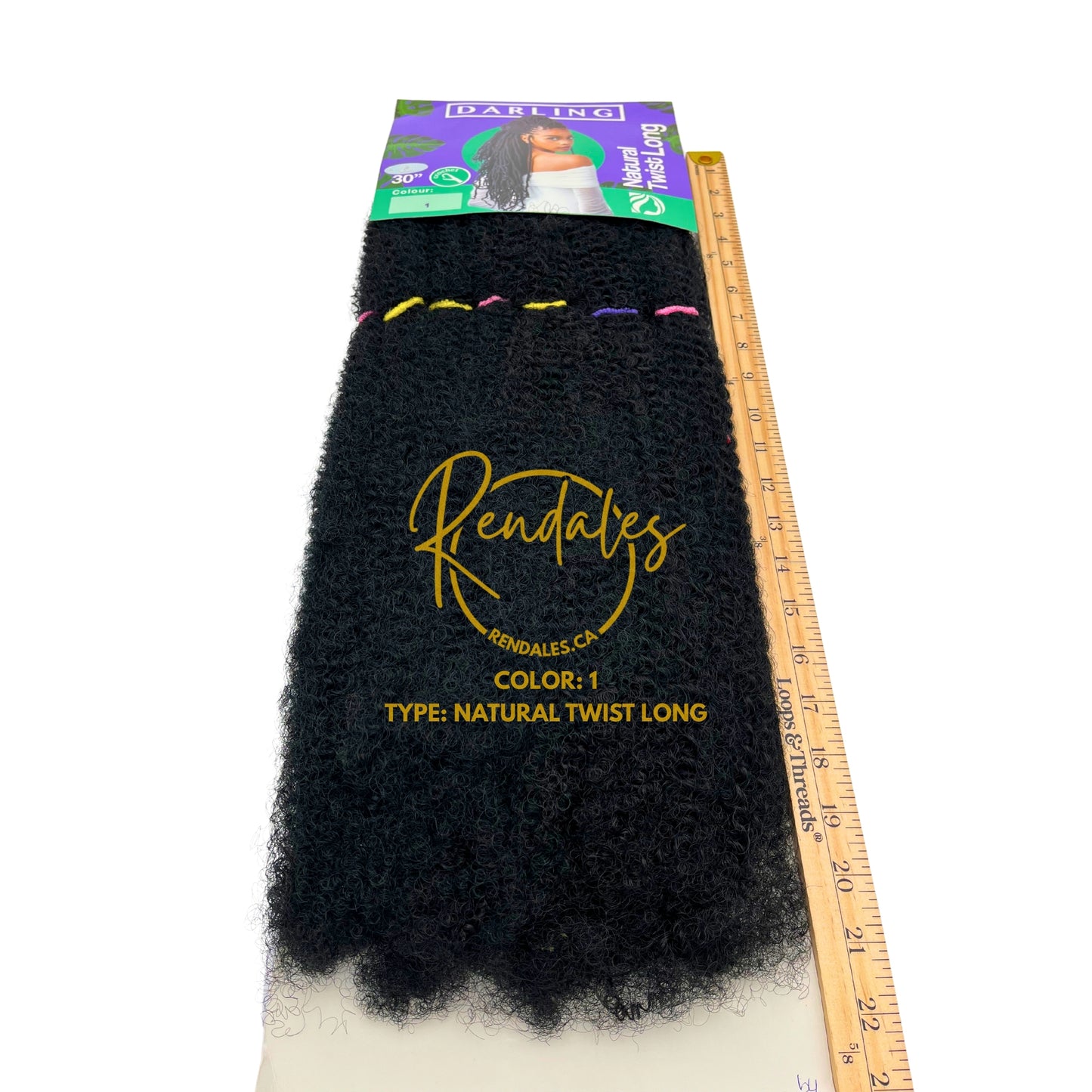 Darling Natural Twist Long, 30", 120g