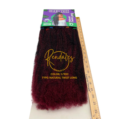 Darling Natural Twist Long, 30", 120g