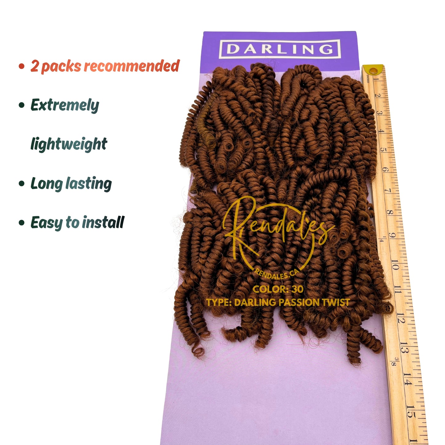 Darling Passion Twist, 30", 120g - 240g