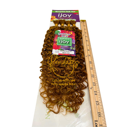 Ijoy Goddess Bob Mongolian Water Bulk Hair, 22", 100g