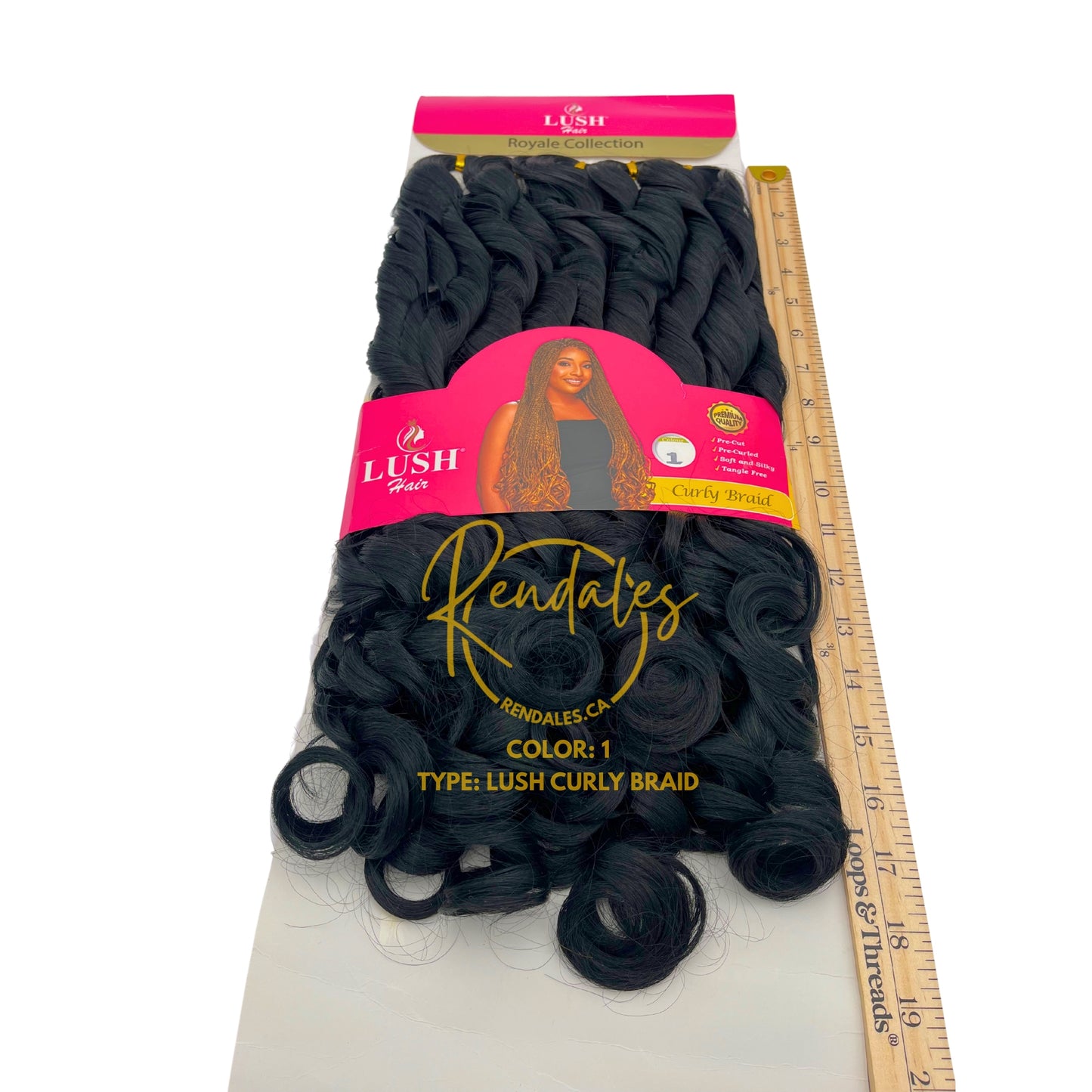 Lush Hair Curly Braid, 66", 320g