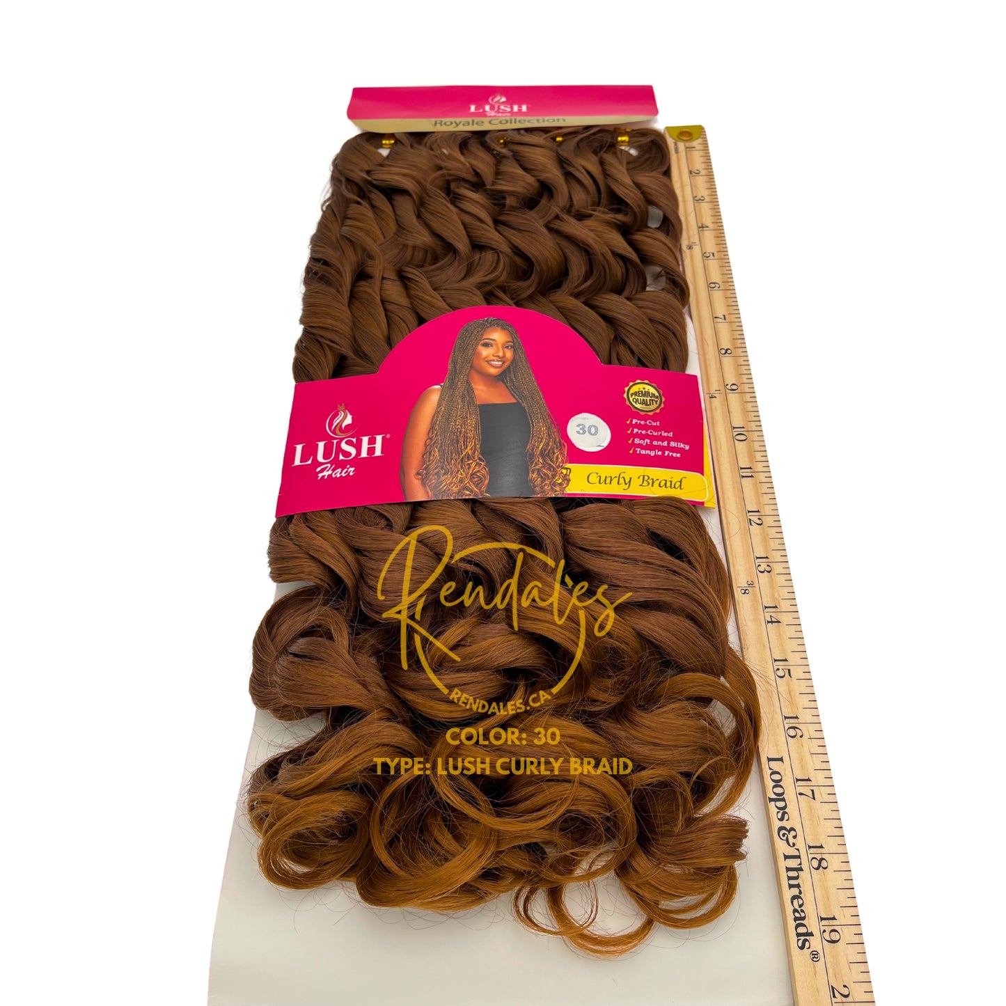 Lush Hair Curly Braid, 66", 320g