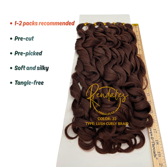 Lush Hair Curly Braid, 66", 320g