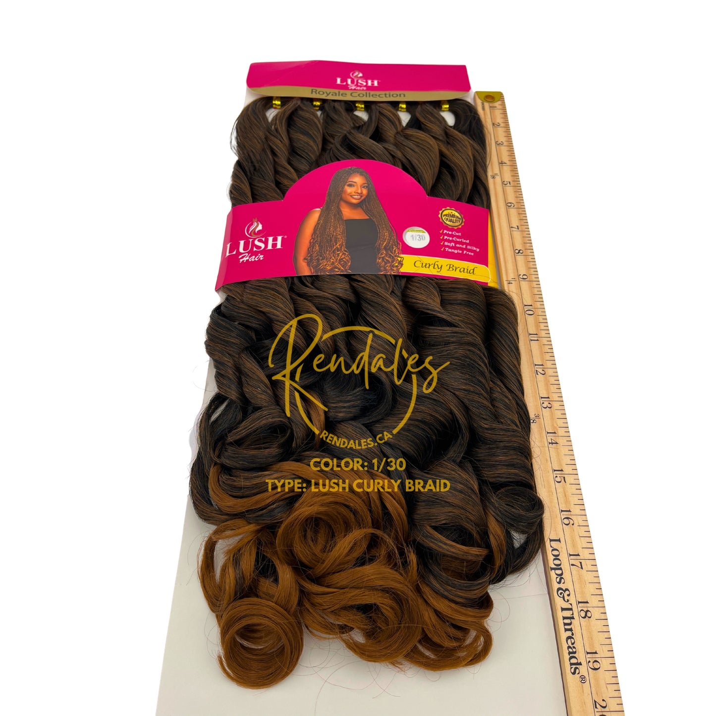 Lush Hair Curly Braid, 66", 320g