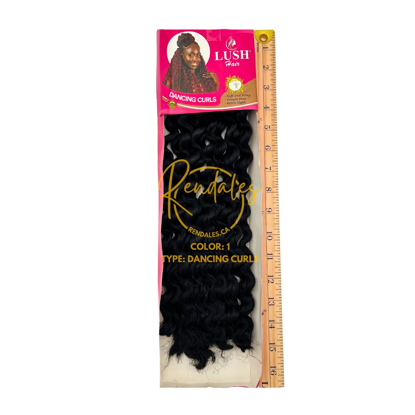 Lush Hair Dancing Curls Bulk, 19", 180g