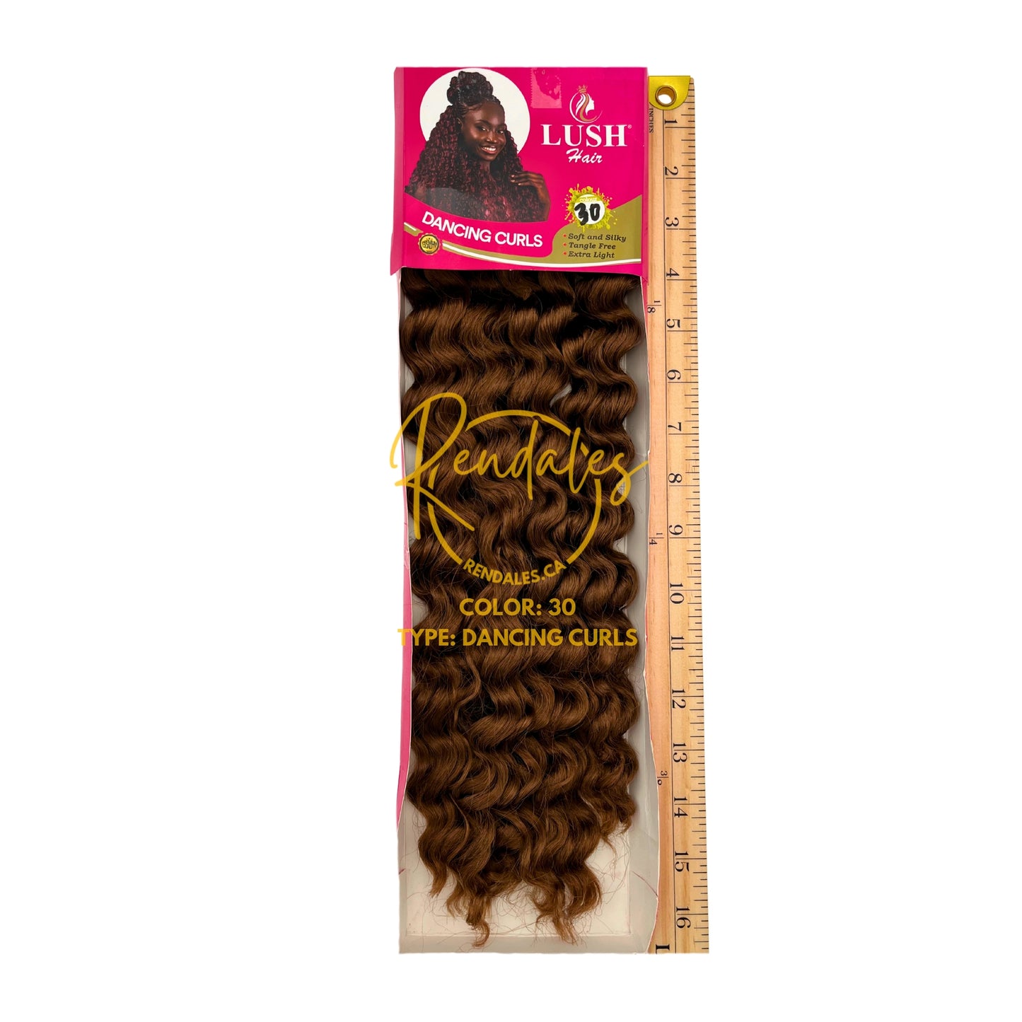 Lush Hair Dancing Curls Bulk, 19", 180g