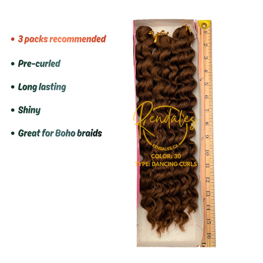 Lush Hair Dancing Curls Bulk, 19", 180g