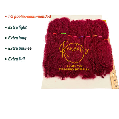 Lush Hair Kinky Twist Bulk, 28", 150g