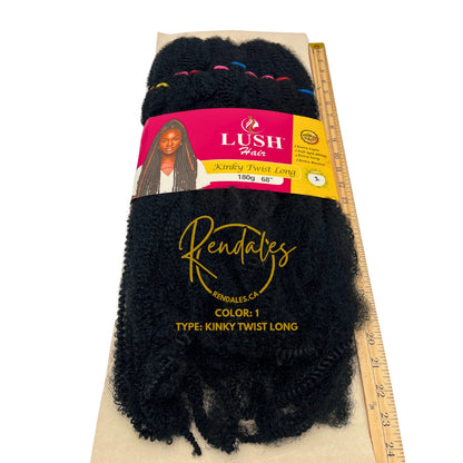 Lush Hair Kinky Twist Long, 68", 180g
