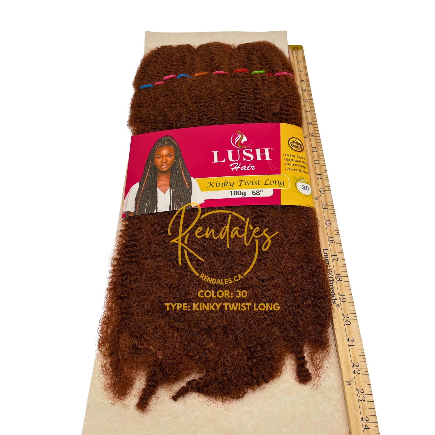 Lush Hair Kinky Twist Long, 68", 180g