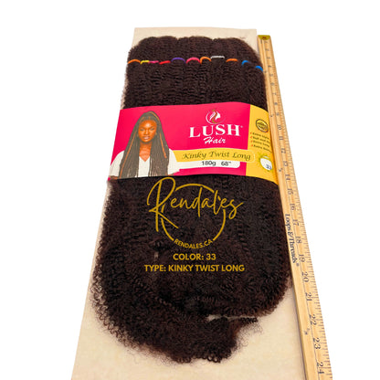 Lush Hair Kinky Twist Long, 68", 180g