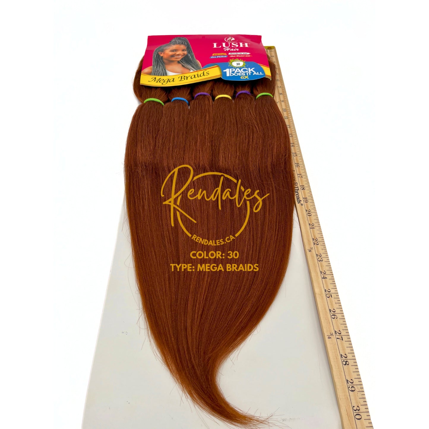 Lush Hair Mega Braids, 55", 360g