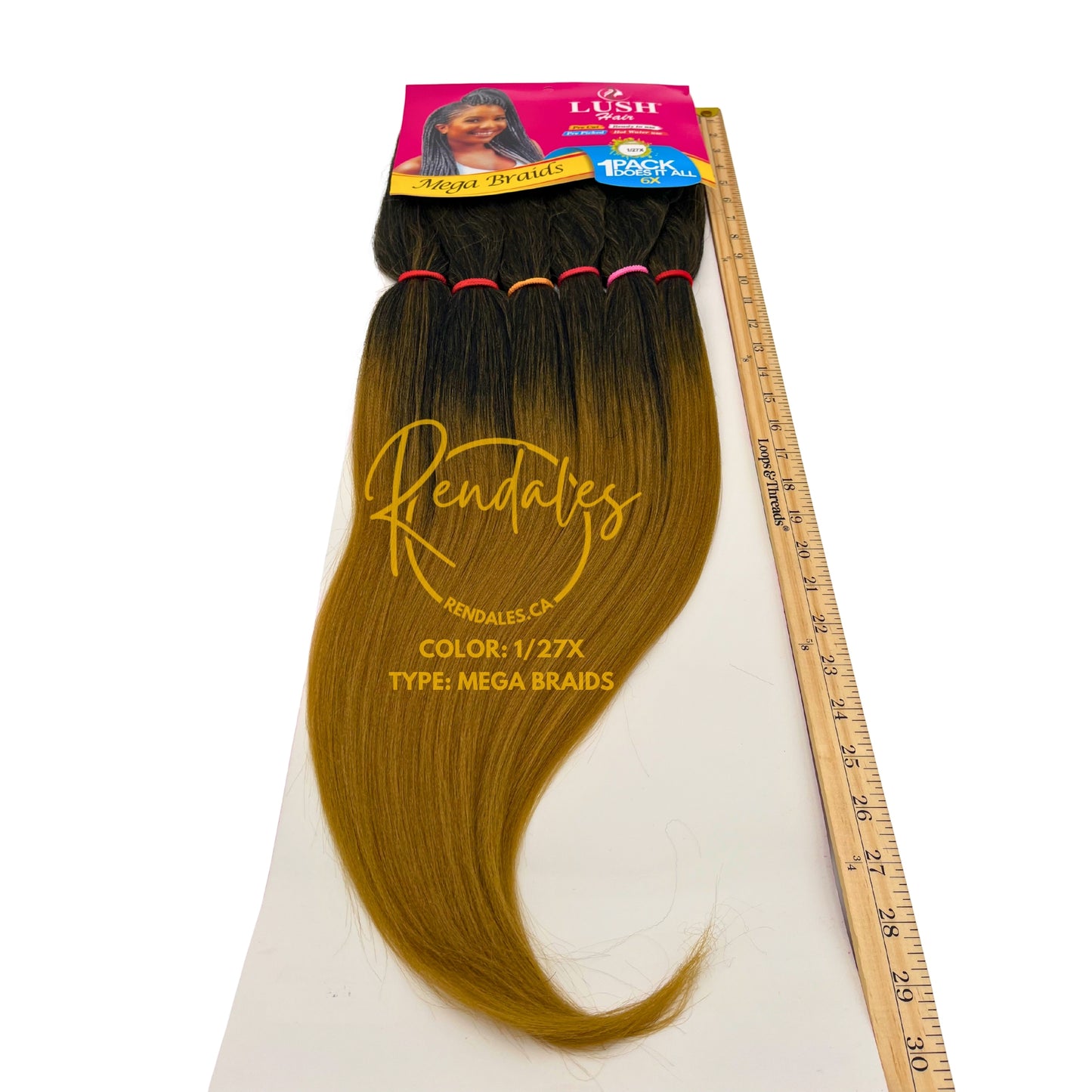 Lush Hair Mega Braids, 55", 360g