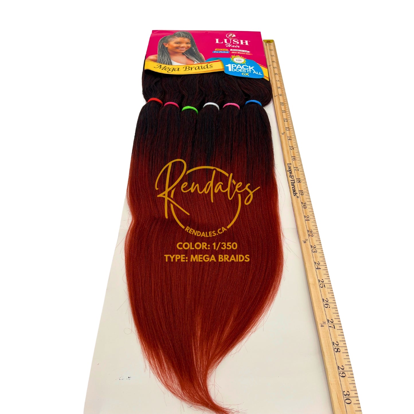 Lush Hair Mega Braids, 55", 360g