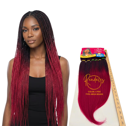 Lush Hair Mega Braids, 55", 360g