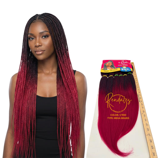 Lush Hair Mega Braids, 55", 360g