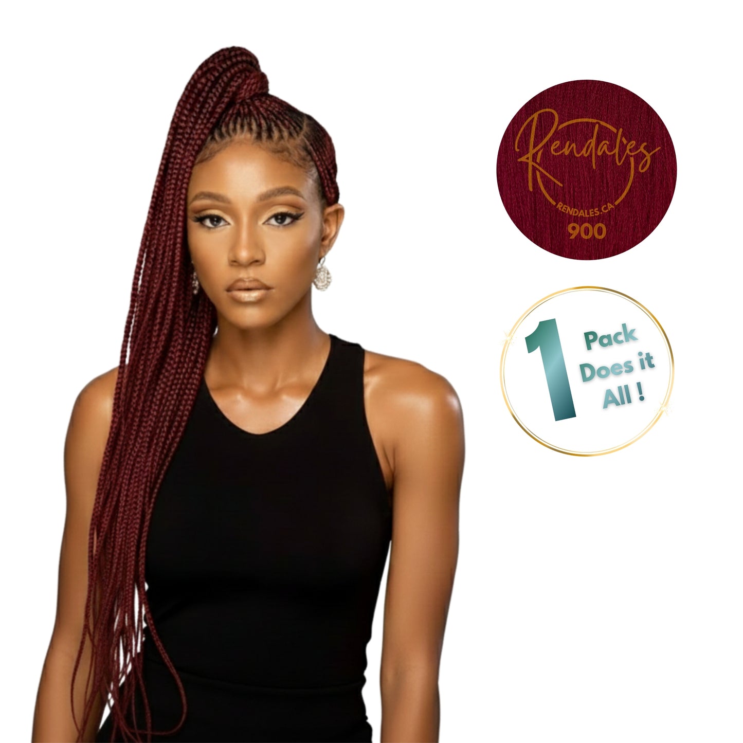Lush Hair Mega Braids, 55", 360g