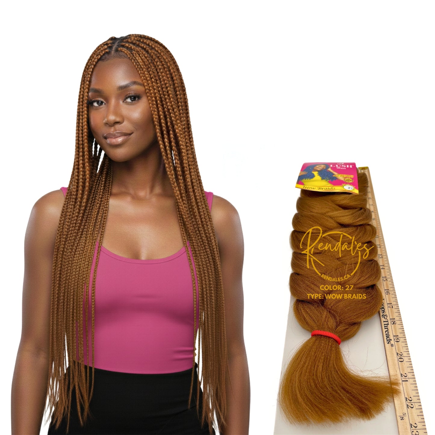 Lush Hair Wow Braids, 82", 230g