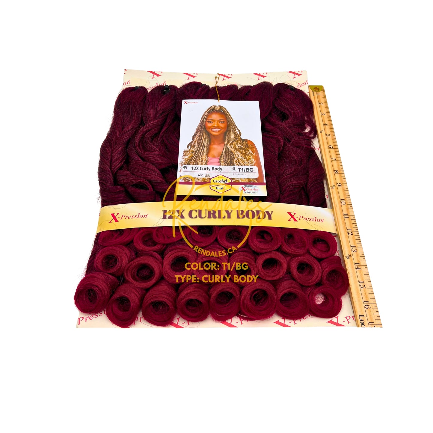 X-Pression 12X Curly Body, 54", 300g