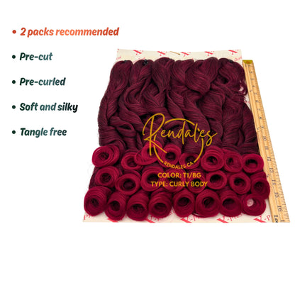 X-Pression 12X Curly Body, 54", 300g