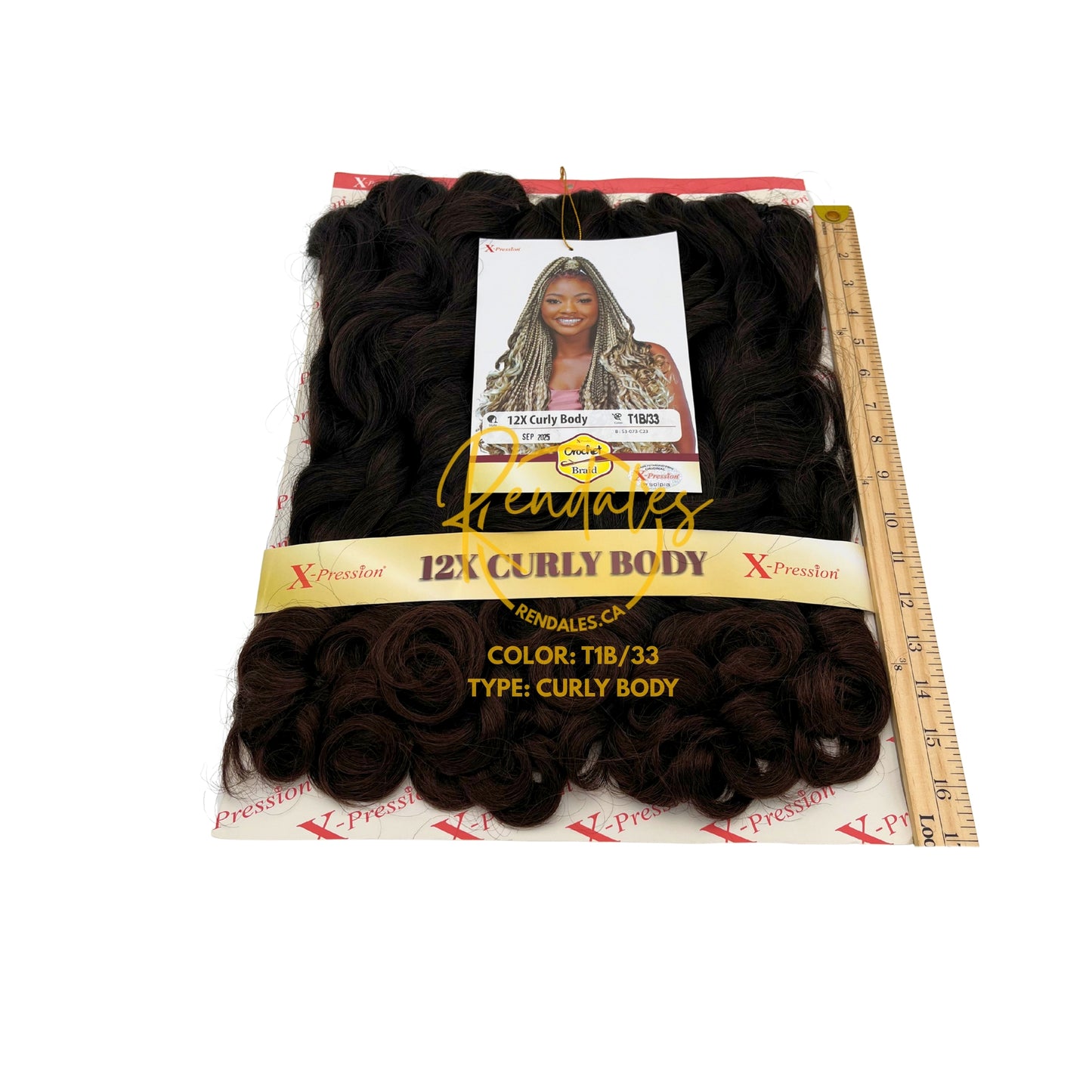 X-Pression 12X Curly Body, 54", 300g