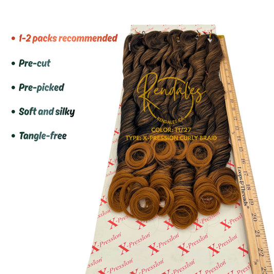 X-Pression 8X Curly Braid, 60", 320g