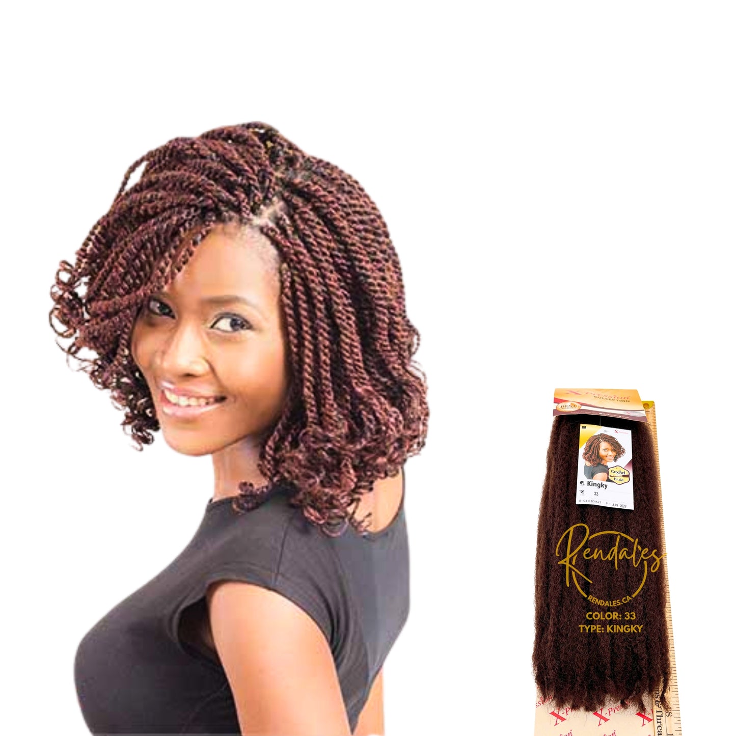 X-Pression Kingky Braid, 53", 100g