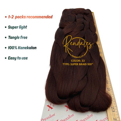 X-Pression Super Braid, 100", 330g