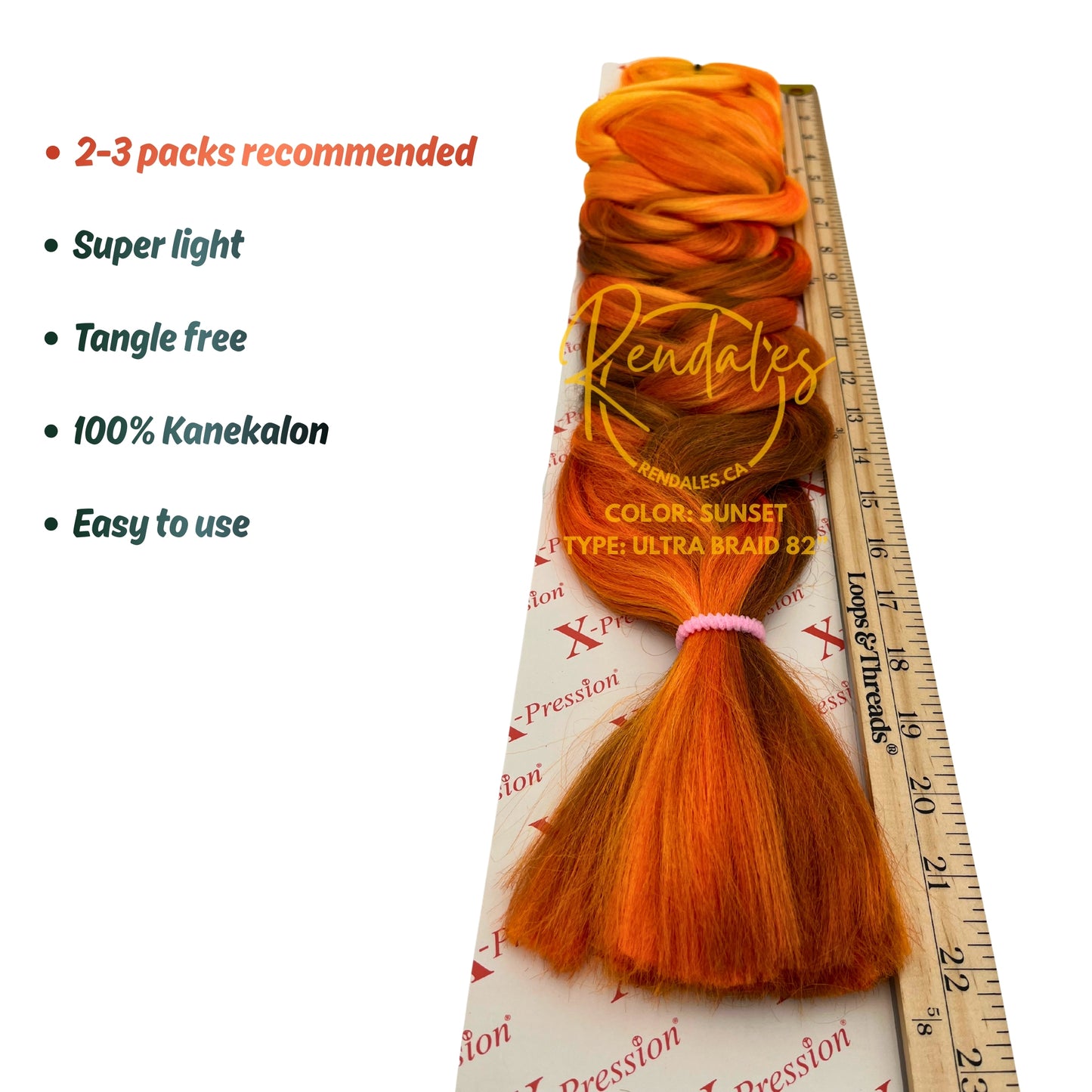 X-Pression Ultra Braid, 82", 165g