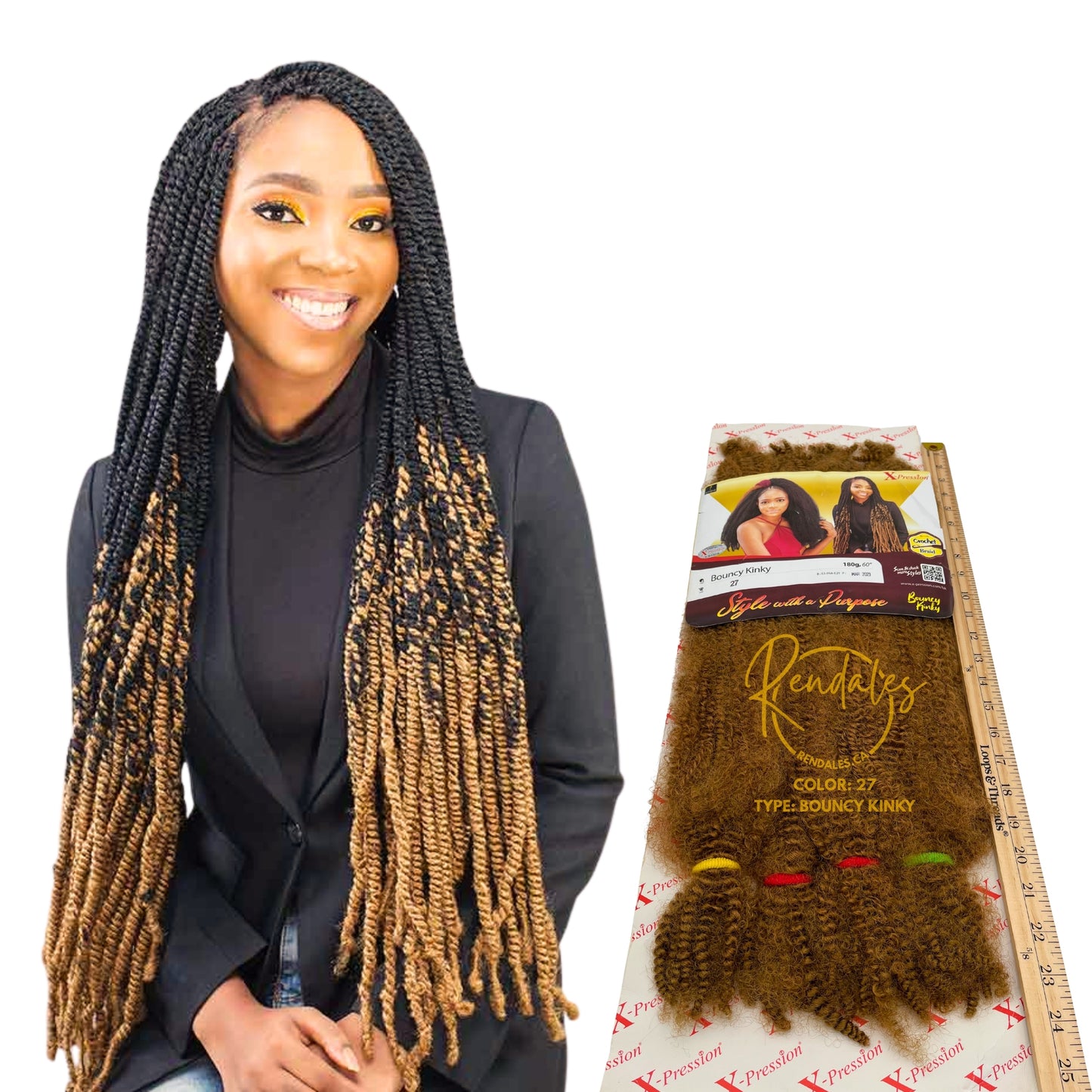 X-Pression Bouncy Kinky, 60", 180g